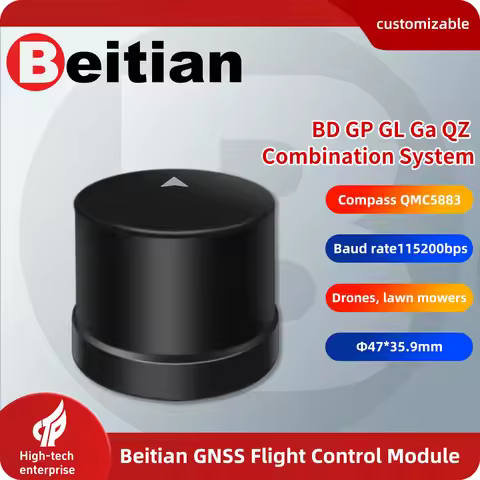 Beitian RTK Receiver BT-468M GNSS Antenna UM980 ZED-F9P K902 GPS IST8310 RM3100 Compass Module For I