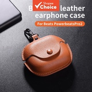 Shockproof Business Case for Beats Powerbeats Pro2 PU Leather Skin Earphone Casing Beats Powerbeats 