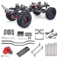 1/10 RC Crawler Metal Chassis Kit 313mm 12.3" Wheelbase with Metal Transmission Gearbox Carbon Fiber