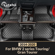 For BMW 2 series Touring/Gran Tourer 2014-2020 Custom Car Floor Mat Automobile Carpet Cover Interior