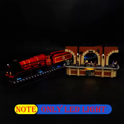 Lighting Led Set For LEGO 76405 Hogwarts Express Train Not Incldue Building Block(Only Led Light Kit