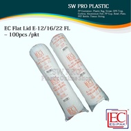 EC Esipak Penutup Cawan 100pcs / Cup Lid for EC12oz /EC 16oz /  EC 22oz  Flat Lid
