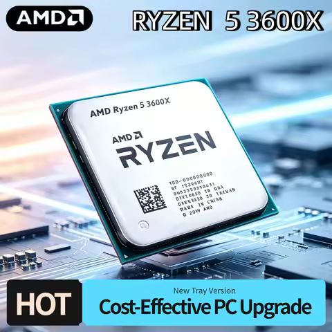 AMD Ryzen 5 3600X R5 3600X 3.8GHz 4.4GHz 6 Core 12 Thread CPU Processor 7NM 95W L3 32M Socket AM4 10