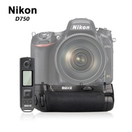 Meike MK-DR750 Vertical Battery Grip as MB-D16 for Nikon D750 DSLR Camera with 2.4G Remote Control