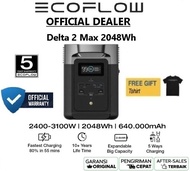 ECOFLOW DELTA 2 MAX 2048WH KAPASITAS BESAR 2400W AC OUTPUT 4 OUTLET PENGISIAN CEPAT GARANSI 5 TAHUN 