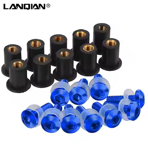 10 PC 5MM Windshield Bolt For YAMAHA TRACER 900 700 GT 900GT TRACER MT09 MT07 TRACER 7/ GT 9 / GT Wi