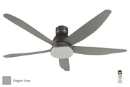 KDK K15UW 5 Blade 60" Remote Control Ceiling Fan Elegant Grey 323mm (WITH LED LIGHT)  (PM FOR BEST PRICE)