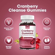 Cranberry Gummies 2000mg(60Cps) Sugar Free กัมมี่อาหารเสริมแครนเบอร์รี่ ดีท็อกซ์ไต ระบบทางเดินปัสสาว