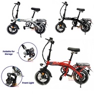 Foldable E-BIKE Electric Bicyle 14" Wheels Adjustable / Basikal Elektrik Boleh Lipat (READY STOCK)