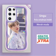 Samsung A71 S20 Plus S21 FE Note 10 20 Plus S22 ULTRA 5G Phone Case BTS Pattern Min Yoon Gi SUGA Agust D Colorful Wave Limit CUSTOM SOFTCASE hp jelly cassing Casing oftcase Accessories
