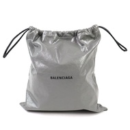 成色極佳 △ BALENCIAGA 26SS 851063 購物袋防塵袋ARENA羊皮抽繩包 灰色 附贈防塵袋 男士推薦 ◎