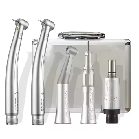 NSK Dental 1:1 Contra Angle Low Speed Direct Drive Handpiece FX Set Pana-Max2 Dental High Speed Hand