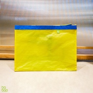 กระเป๋าถุงผ้าพีพีสาน (PP Woven Fabric) ทรง  Market bao สีเหลือง