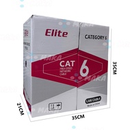 สายแลนคุณภาพดี  Cat6 แบบกล่อง 305เมตร LAN CABLE CAT6 305M/BOX