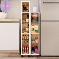 Alittlesetrtop Foldable Storage Cabinet Bathroom Organizer Slim Cabinet Organizer Rack Pantry Cabine