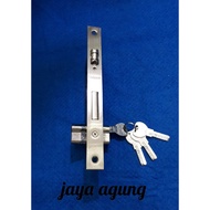 BADAN KUNCI ROLLER STEANLIS UNTUK PINTU 2 DAUN-Hosebuild