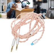 Balanced Headphone Cable Convenient Headphone Upgrade Cable 2 Core Twisted 3 in 1 with 2.5MM 3.5MM 4.4MM Plug for T5P for T1