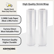 【Bulk Order Contact CS】50cmx2.4KG  1.2KG Stretch Film Shrink Wrap Furniture Wrap Industrial Grade Qu