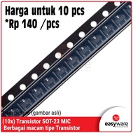 10pcs Transistor S8550 2TY S9015 M6 S9018 J8 2SC1815 HF 2SC1623 L6 SOT-23 SOT23 NPN PNP Bipolar Tran