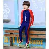 1130117P RED BLUE CHILDREN SWIMSUIT ( 3Y-8Y )