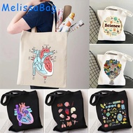 Cute Science Print Gift Biology Funny Aesthetic Medicine Anatomy Body Love Heart Canvas Shoulder Tot