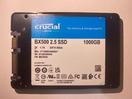 Crucial BX500 2.5" 1TB SATA SSD 固態硬碟