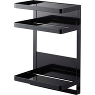 【Direct from Japan】Yamazaki 7120 Water Dispenser, Magnetic Rack, 2 Tiers, Black, Approx. W 7.9 x D 4