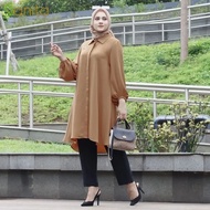 Baju Atasan Wanita Yg Viral Blouse Polos Tunic Import Murah TIARA TUNIK SHAKILLA BUSUI LD 115 CM