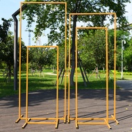 Wedding Props Iron Screen Aisle Stand, Geometric Long‑Frame Road Lead, Bevel Background Stage Decor 