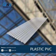 Atap PVC Gelombang Transparan merk GNET