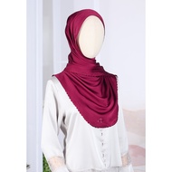 ARIANI Azure Plain Embroidery Shawl
