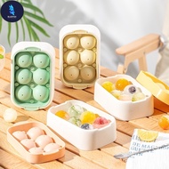 BF 6 Grids Silicone Ice Tray Maker with Cover Silicone Mould | Ice Cube Tray | Ice Maker | Ice Tray 