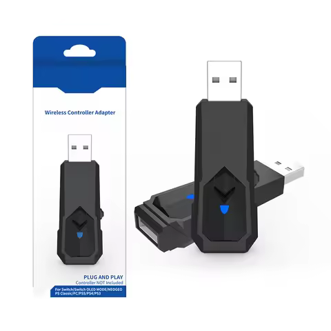 Wireless USB Converter for PS5 PS4 PS3 Switch OLED Bluetooth Gamepad Game Controller Adapter Slim Wi