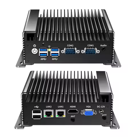 Cheap Fanless Mini PC Intel Core i3 1215U 8130U 4200U i5 1235U 8250U i7 1255U 4500U HD VGA 2xLAN Win