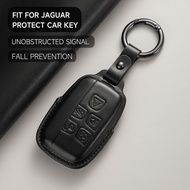 Leather Car Key Cover Case Protection Shell Keychain For Jaguar XE XJ XJL XF A9 C-X16 V12 Guitar F-t