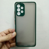 pasti pas samsung a32 4g case softcase frosted matte case casing - hijau