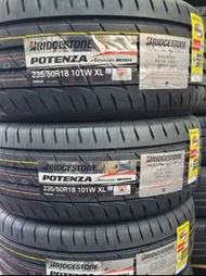 $1250一條 RE004 235 50 R18 行貨石橋 BRIDGESTONE 23年泰國製包裝戥