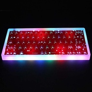 เคส Acrylic Frosted Transparent DIY Mechanical Keyboard สำหรับ Poker Gh60 Bface ช่อง USB แบบไร้สายพร