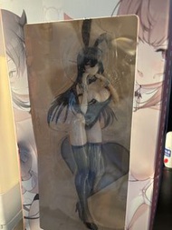 黑葵白夏芽兔女郎29cm 美少女巨乳黑框眼鏡黑長直二次元模型公仔（國產版）