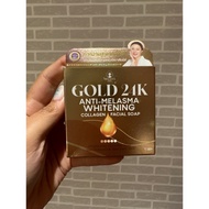 Gold 24K Anti Melasma Face Bar Soap Thailand