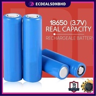 Bateri 18650 3.7V Flat Top / Button Top Rechargeable Battery 20000mah/ JOC Battery Radio /18650 Batt