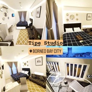 Apartemen 31 m² dengan 1 kamar tidur dan 1 kamar mandi pribadi di Pusat Kota Balikpapan (Borneo Bay