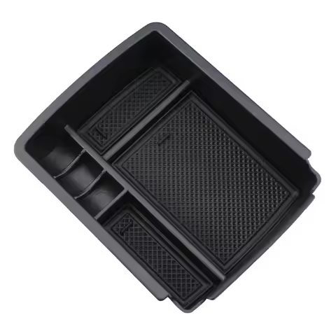ABS Car Center Console Tray Center Storage Layer Black Center Console Glove Box for Golf 7 Golf Mk7 