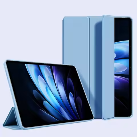 For Vivi Pad 5 Pro Case Tri-Folding Soft Silicone Back Stand Tablet Cover for Funda Vivo Pad5 Pro 13