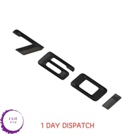 760i MATT BLACK REAR BOOT LID TRUNK BADGE EMBLEM LETTERING FOR BMW 7 SERIES