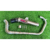 DAENG MUFFLER for TMX 125/155 / RUSI /MOTORSTAR/PINOY/EXT/RACAL/ with silencer ( BLACK TIP )