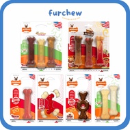 [SG] Nylabone Small Petite Dura Moderate Chew FlexiChew Dog Toys - for Small Dogs up to 15lbs / 7kg