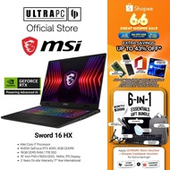 MSI Sword 16 HX Gaming Laptop - Intel Core i7 Processor - NVIDIA RTX 4060 - 16" FHD+ 144Hz Display -