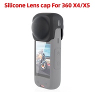 Silicone Lens Cap For Insta360 X4/X5 Panoramic Camera Soft Protective Lens Cover One X4 Camera Acces