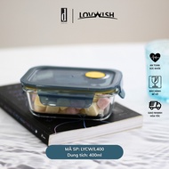 LOVWISH brand 400ml rectangular glass food container - LYCW/L400